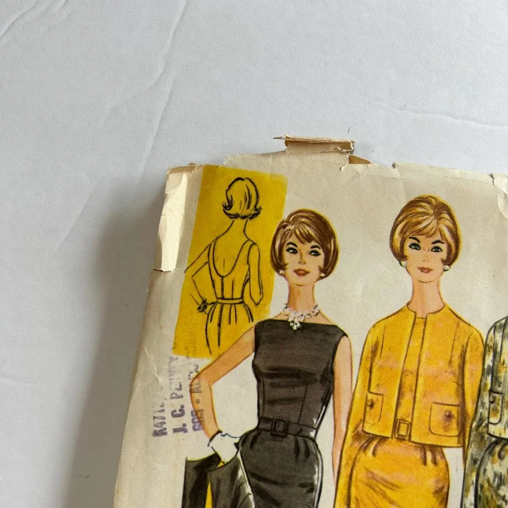 McCalls Vintage 1960's Pattern  #5915 Women's‎ Dress and Jacket Sizes 10-18